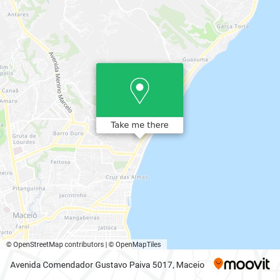 Mapa Avenida Comendador Gustavo Paiva 5017