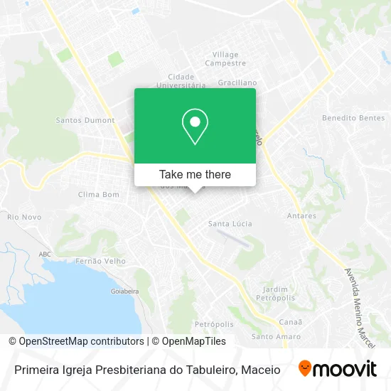 Primeira Igreja Presbiteriana do Tabuleiro map
