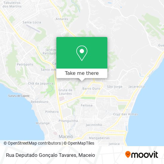 Rua Deputado Gonçalo Tavares map