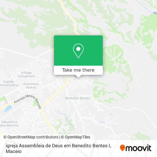 igreja Assembleia de Deus em Benedito Bentes I map