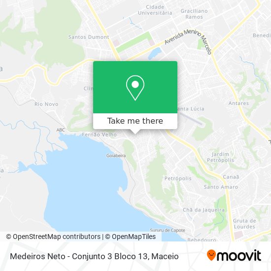 Mapa Medeiros Neto - Conjunto 3 Bloco 13