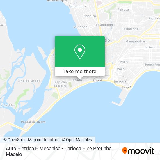 Auto Elétrica E Mecânica - Carioca E Zé Pretinho map