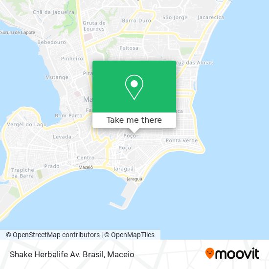 Shake Herbalife Av. Brasil map