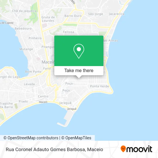 Rua Coronel Adauto Gomes Barbosa map