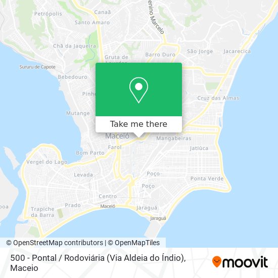 Mapa 500 - Pontal / Rodoviária (Via Aldeia do Índio)