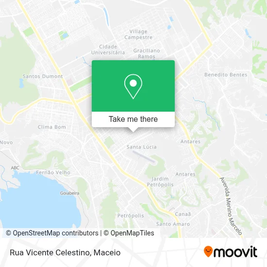 Rua Vicente Celestino map
