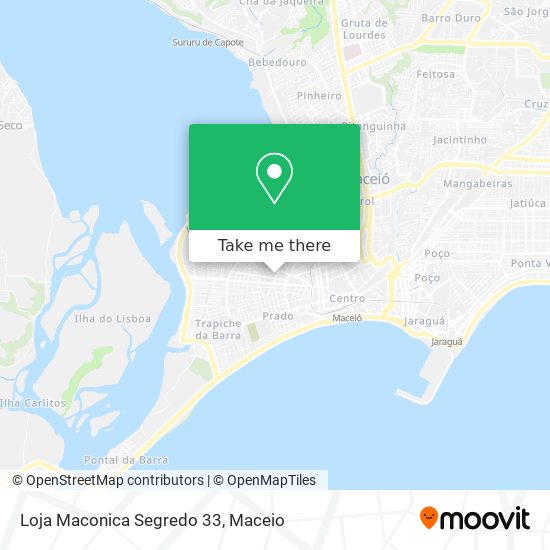 Loja Maconica Segredo 33 map