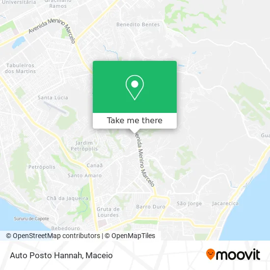 Auto Posto Hannah map