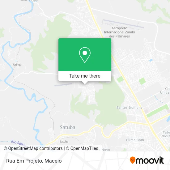Rua Em Projeto map