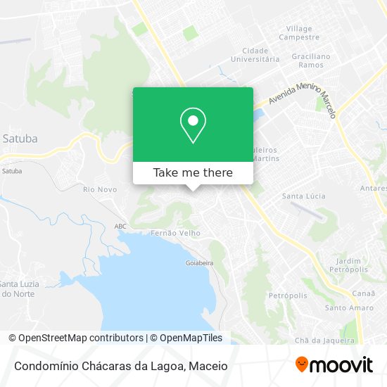 Mapa Condomínio Chácaras da Lagoa