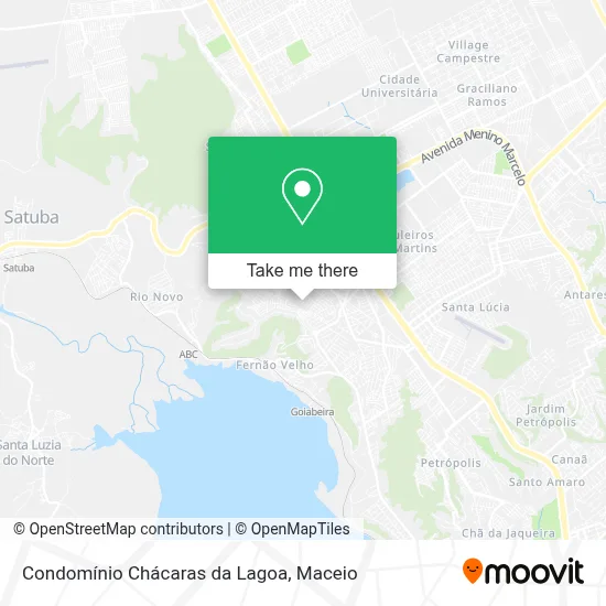 Condomínio Chácaras da Lagoa map