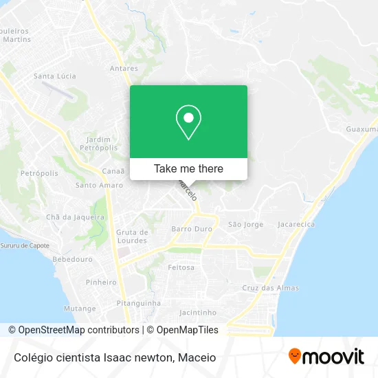 Colégio cientista Isaac newton map