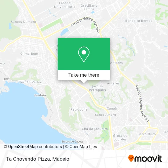 Ta Chovendo Pizza map