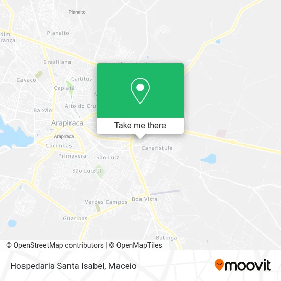 Hospedaria Santa Isabel map