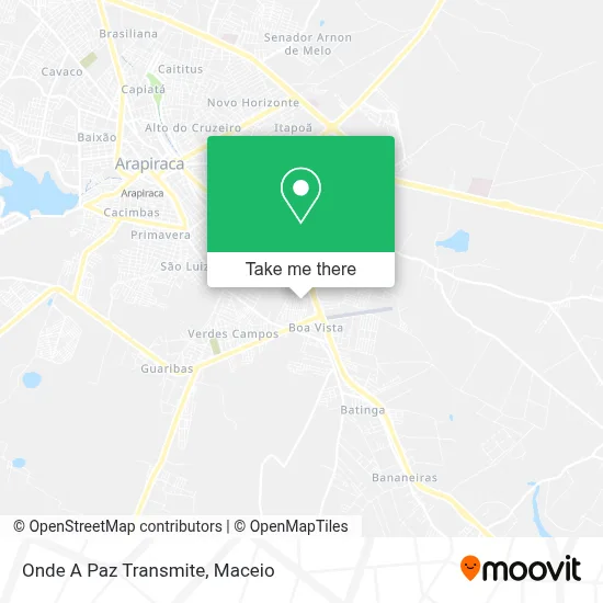 Onde A Paz Transmite map