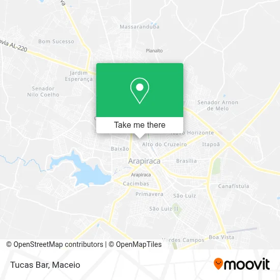 Tucas Bar map