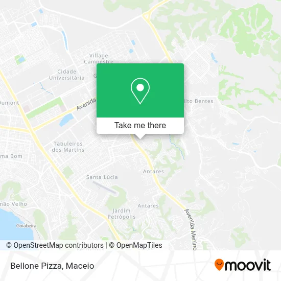 Bellone Pizza map