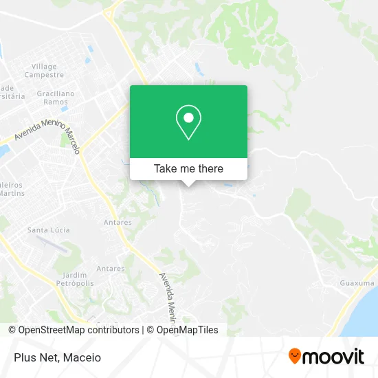 Plus Net map