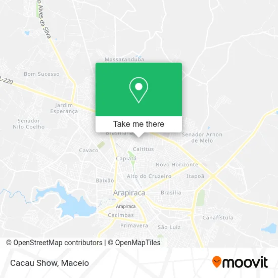 Cacau Show map