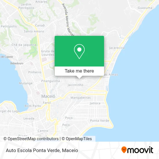 Auto Escola Ponta Verde map