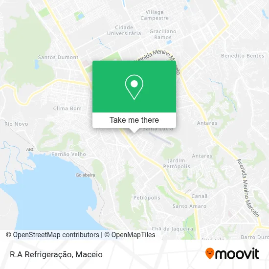 R.A Refrigeração map
