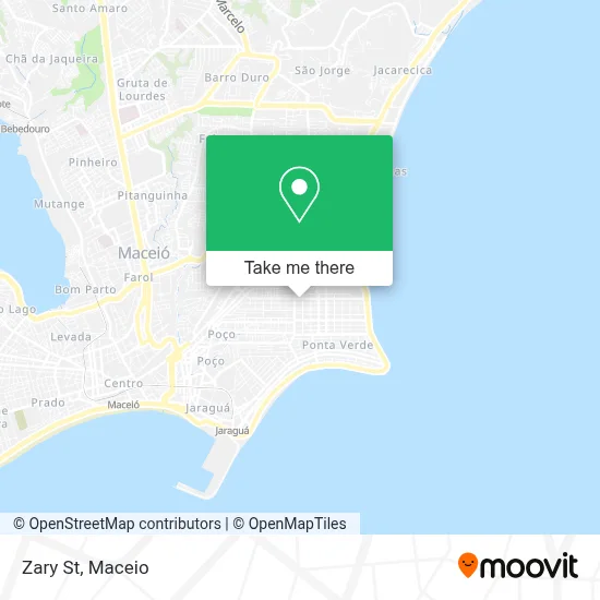 Zary St map