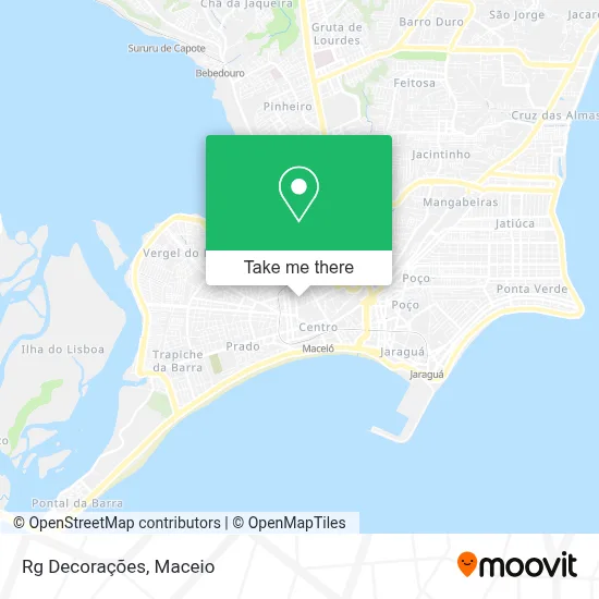 Rg Decorações map