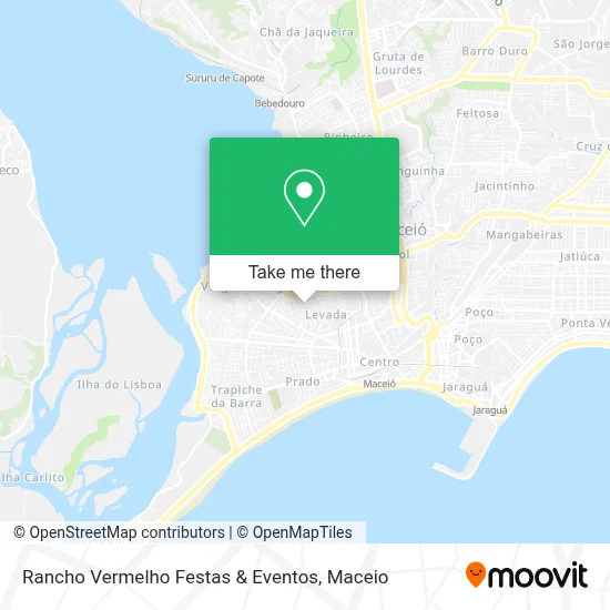 Rancho Vermelho Festas & Eventos map