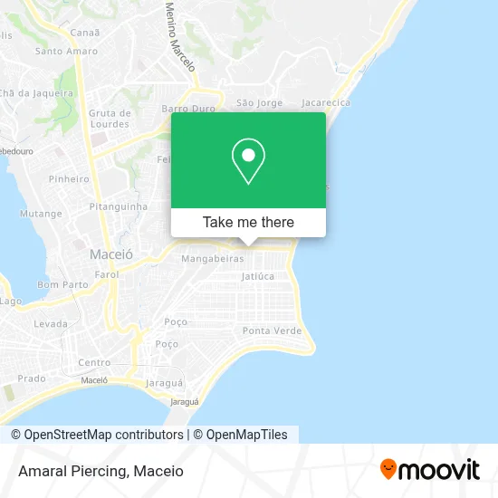 Amaral Piercing map