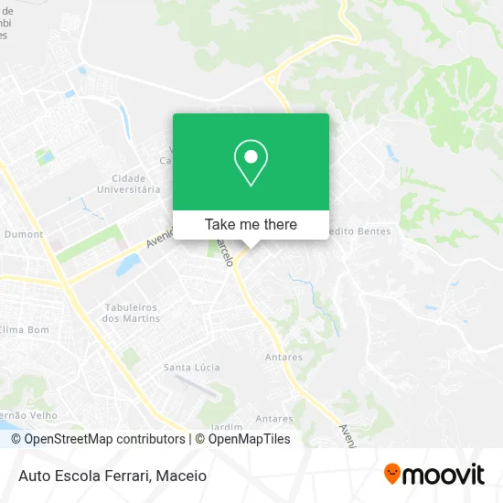 Auto Escola Ferrari map