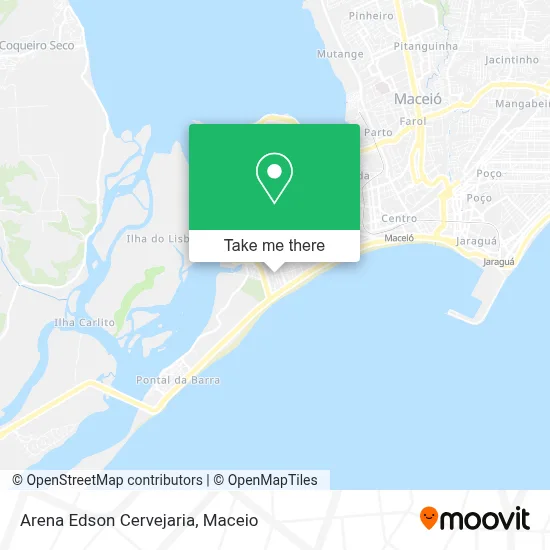 Arena Edson Cervejaria map