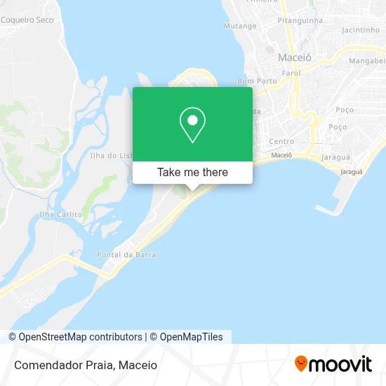 Comendador Praia map