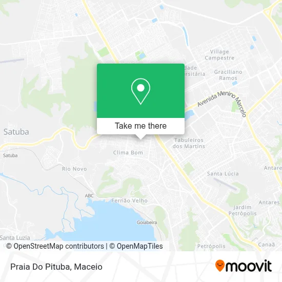 Praia Do Pituba map
