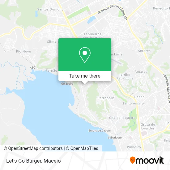Let's Go Burger map