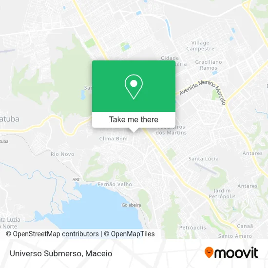 Universo Submerso map