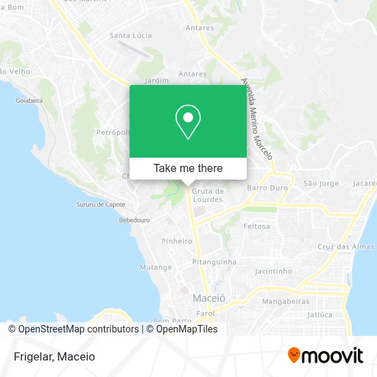 Frigelar map