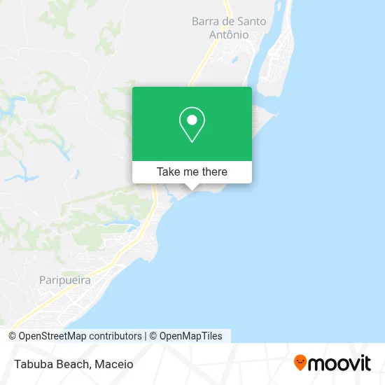 Tabuba Beach map