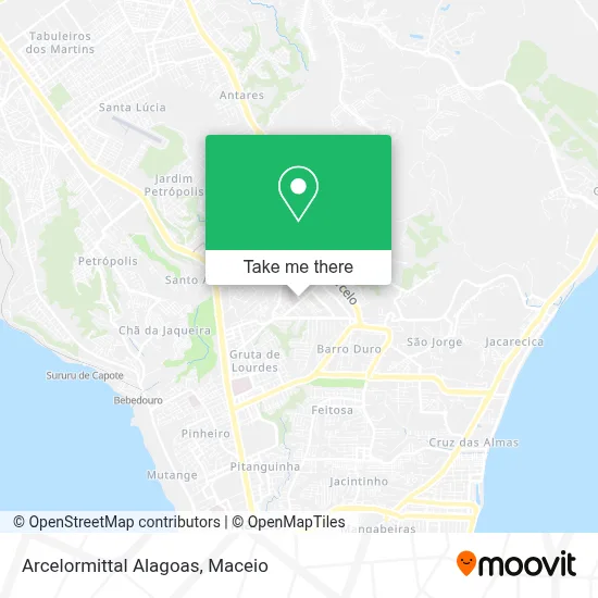 Arcelormittal Alagoas map