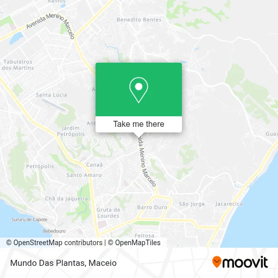 Mundo Das Plantas map