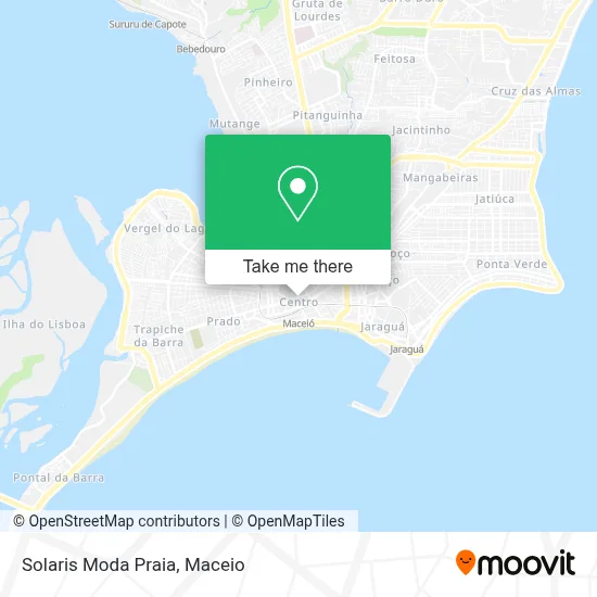 Solaris Moda Praia map
