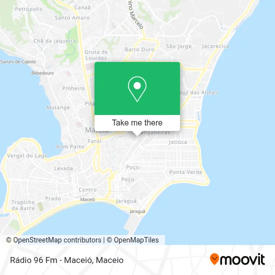 Rádio 96 Fm - Maceió map