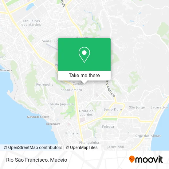 Rio São Francisco map