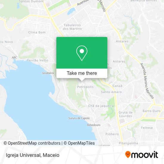 Igreja Universal map
