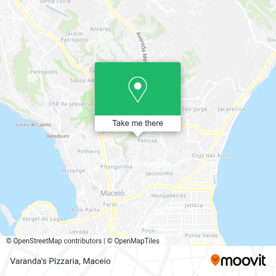 Varanda's Pizzaria map