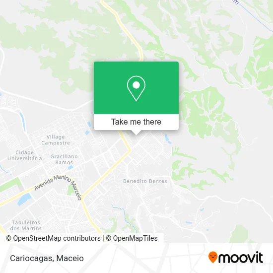 Cariocagas map