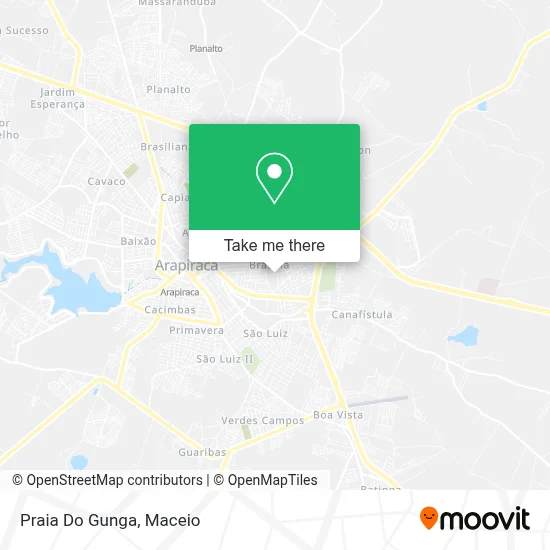 Praia Do Gunga map