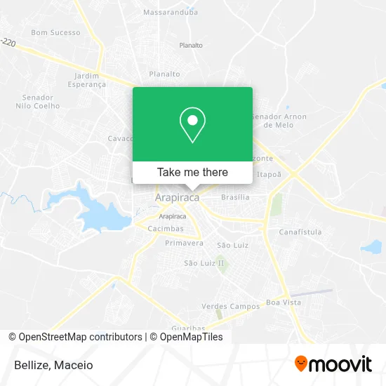 Bellize map