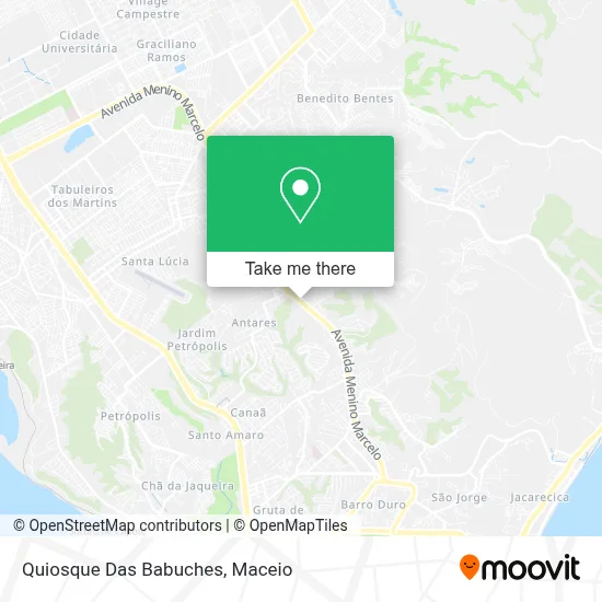 Quiosque Das Babuches map
