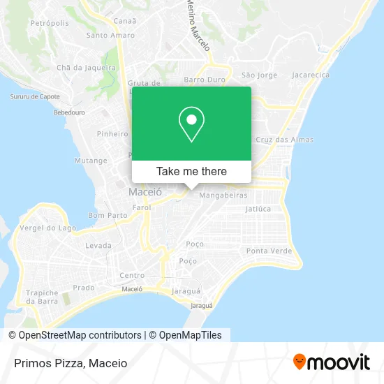 Primos Pizza map