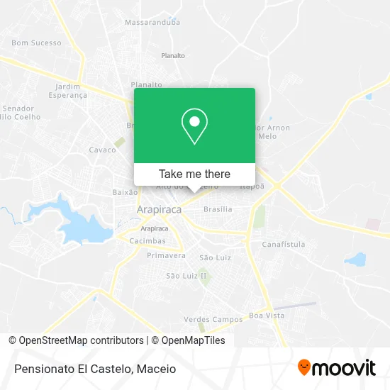Pensionato El Castelo map